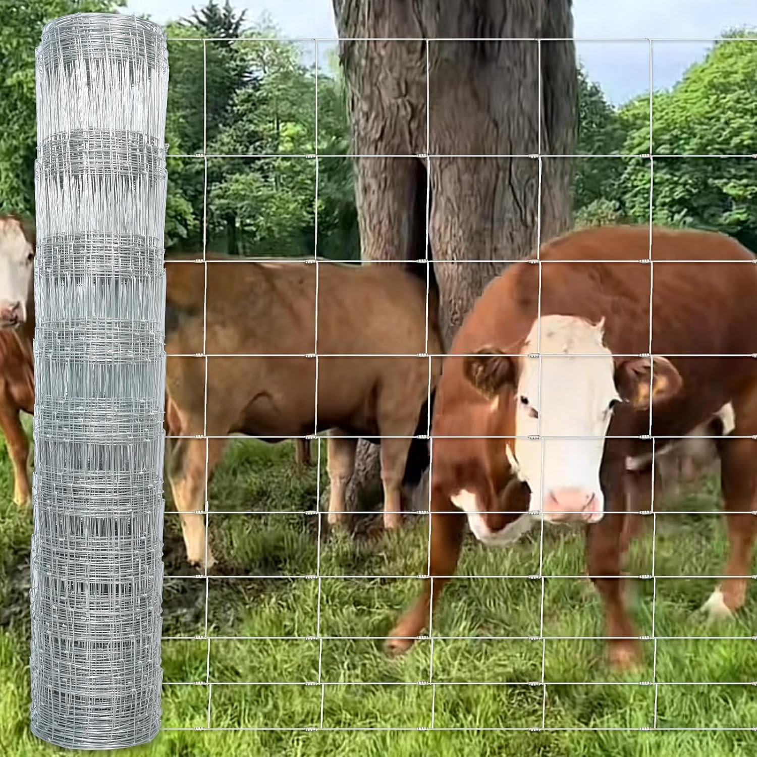 Hog Wire Fence Panels Easy to Install for Livestock Safety